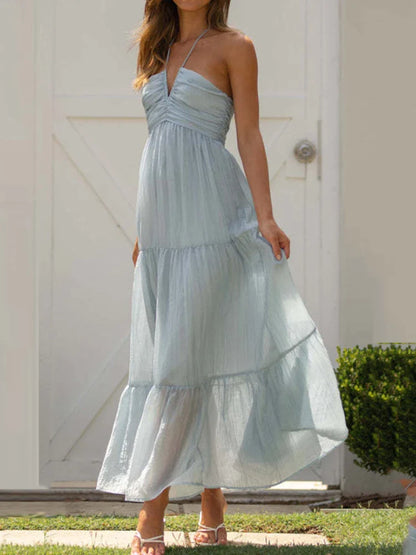 Vestido Feminino Longo Frente Única Floral Chiffon - 6