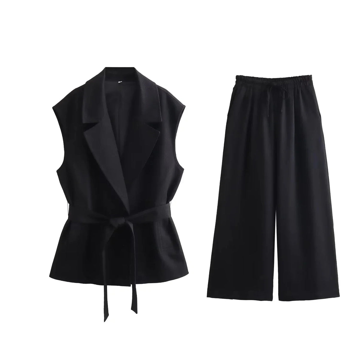 Conjunto Feminino Colete Social Alongado Alfaitaria - 7