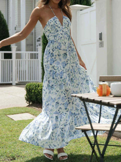 Vestido Feminino Longo Frente Única Floral Chiffon - 2