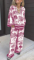 Conjunto Feminino Vintage de Seda