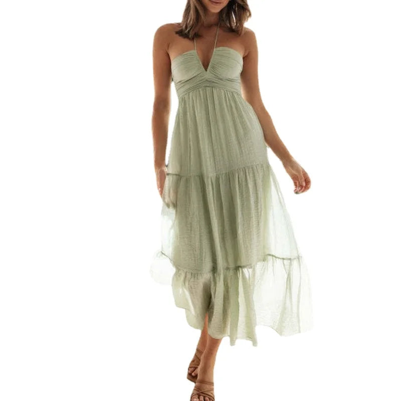 Vestido Feminino Longo Frente Única Floral Chiffon - 10