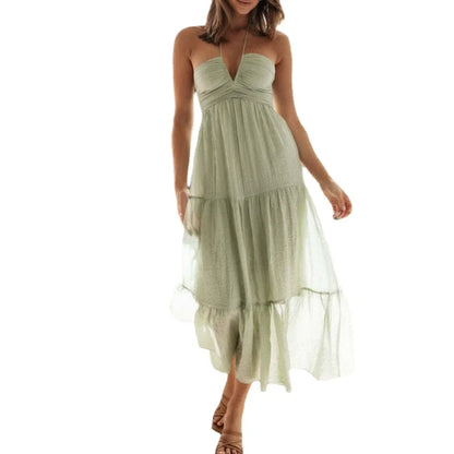 Vestido Feminino Longo Frente Única Floral Chiffon - 10