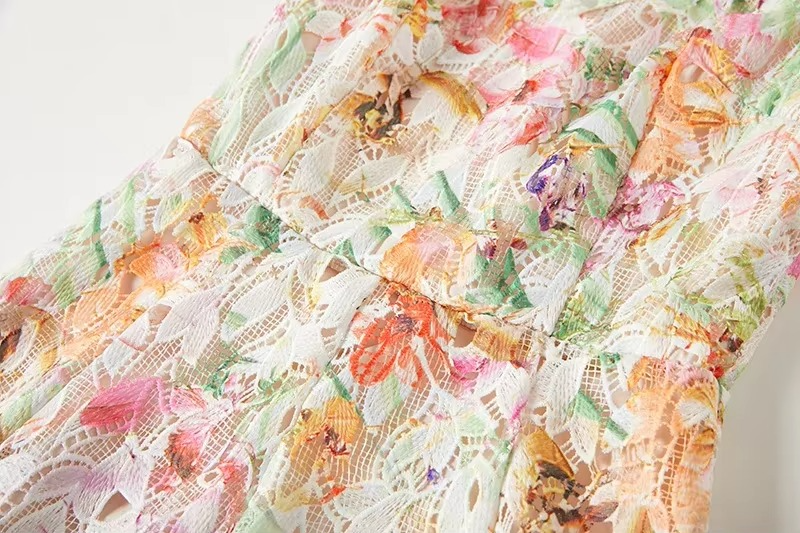 Vestido Feminino Floral Longo Bruna