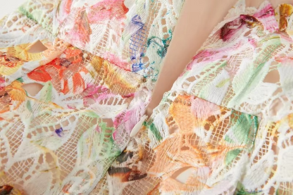 Vestido Feminino Floral Longo Bruna