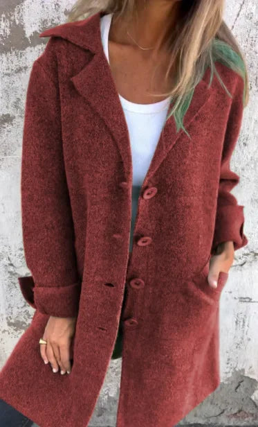 Cardigan Feminino Longo Mary de Botão