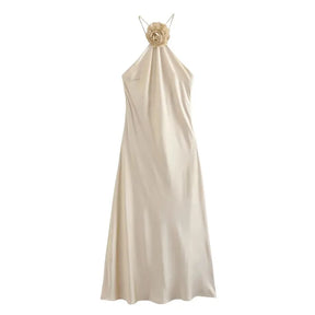 Vestido Feminino Longo Frente Única Liso