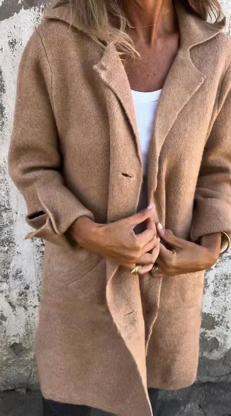 Cardigan Feminino Longo Mary de Botão