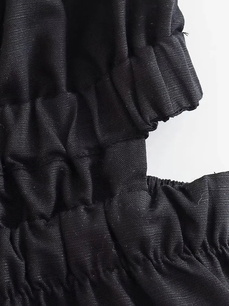 Vestido Feminino Midi Decote em V