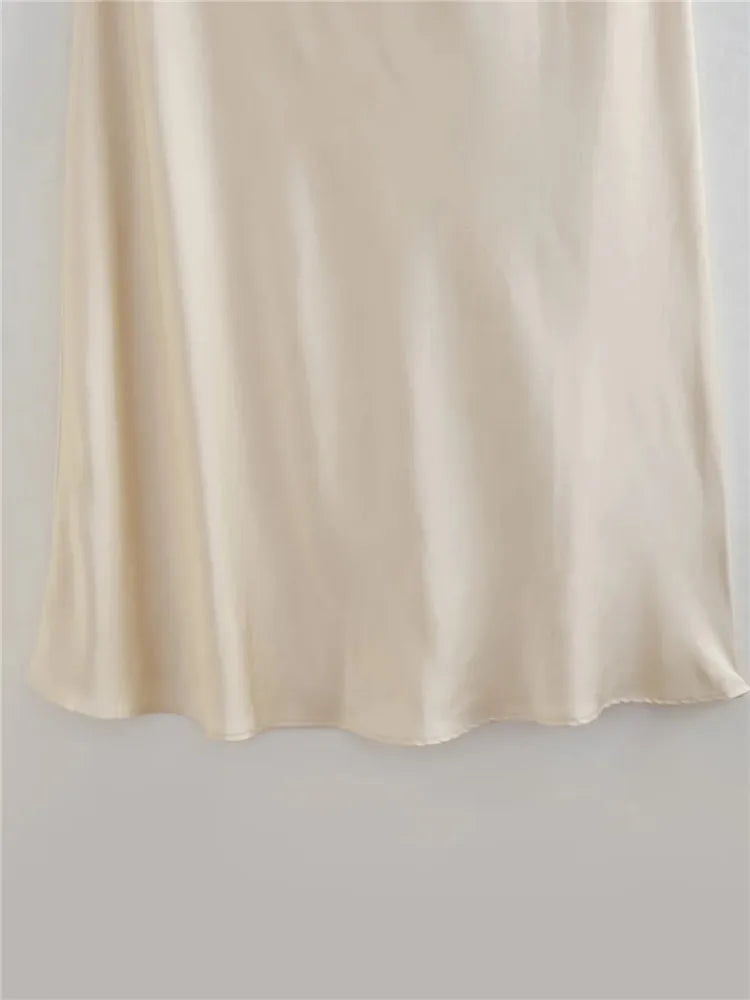 Vestido Feminino Longo Frente Única Liso - 5