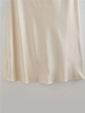 Vestido Feminino Longo Frente Única Liso
