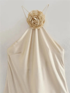 Vestido Feminino Longo Frente Única Liso