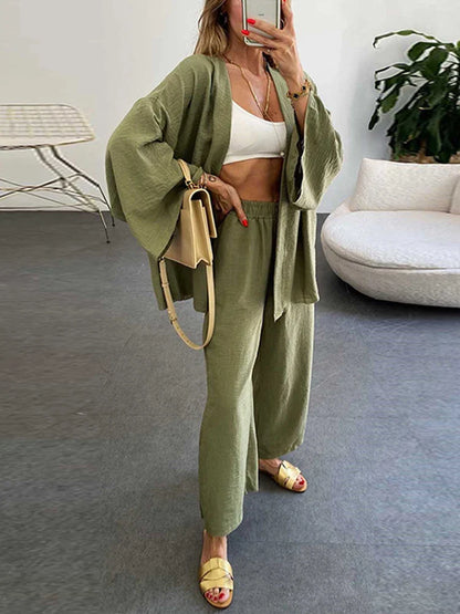 Conjunto Feminino Kimono Calça Comfy - 9