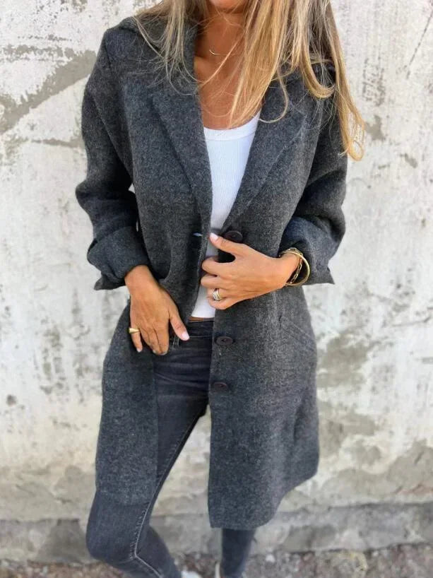 Cardigan Feminino Longo Mary de Botão
