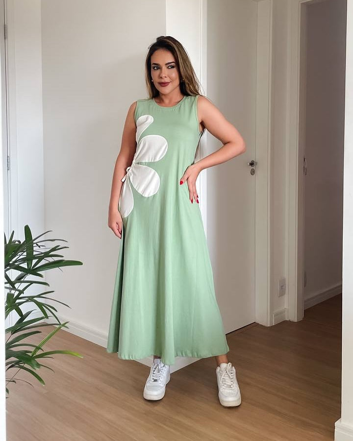 Vestido Feminino Mid Flor Isabella - 9