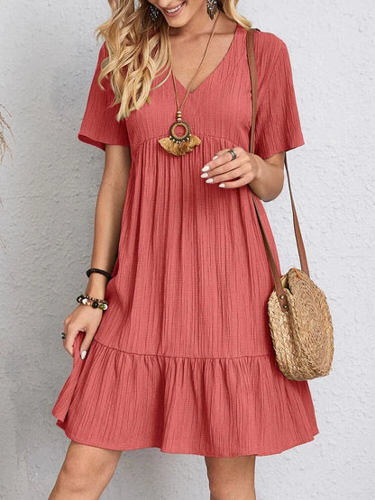 Vestido Feminino Midi Manga Babado - 9