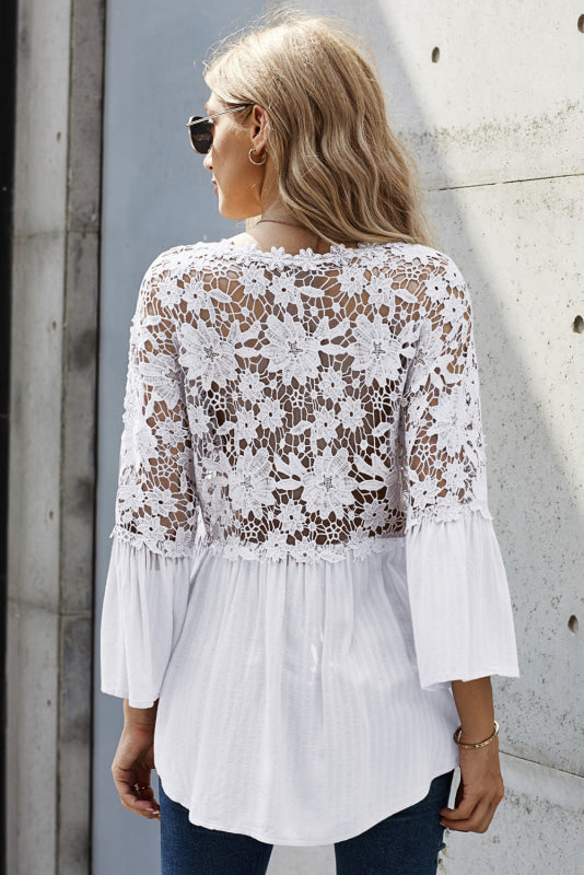 Blusa Feminina Costas E Ombros Em Renda 003