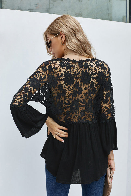 Blusa Feminina Costas E Ombros Em Renda 003