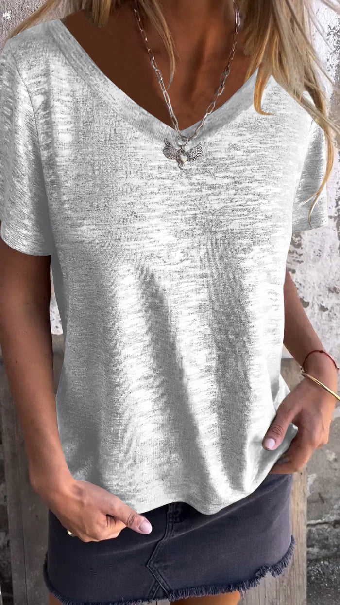 Camiseta Feminina Gola Redonda Nicole - 10