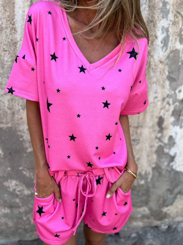 Conjunto Confortável com Estampa de Estrela