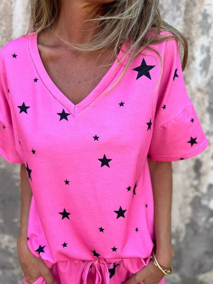 Conjunto Confortável com Estampa de Estrela