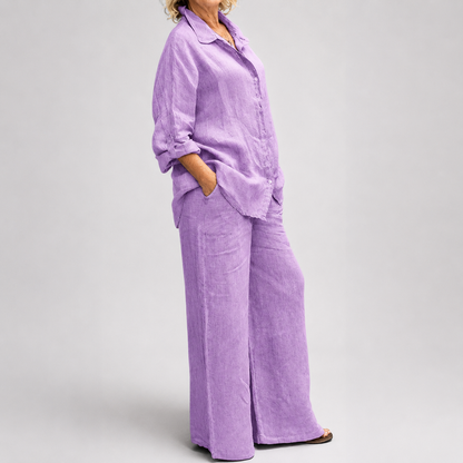 Conjunto de Calça com Camisa de Viscose - 4