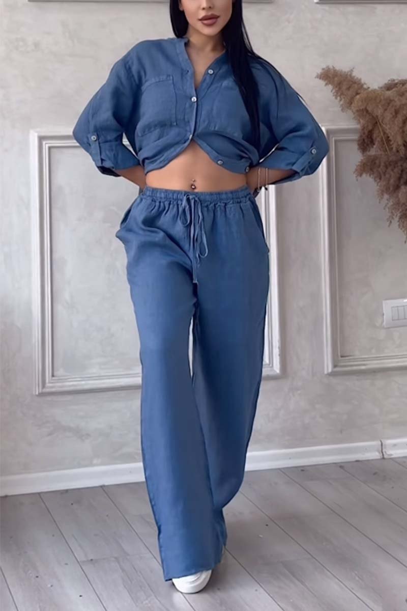 Conjunto Casual de Linho e Algodão – Leveza e Estilo Atemporal