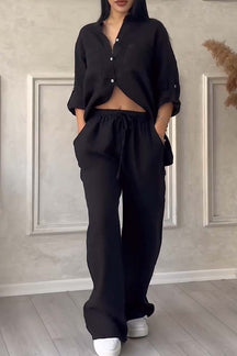 Conjunto Casual de Linho e Algodão – Leveza e Estilo Atemporal