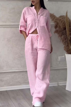 Conjunto Casual de Linho e Algodão – Leveza e Estilo Atemporal