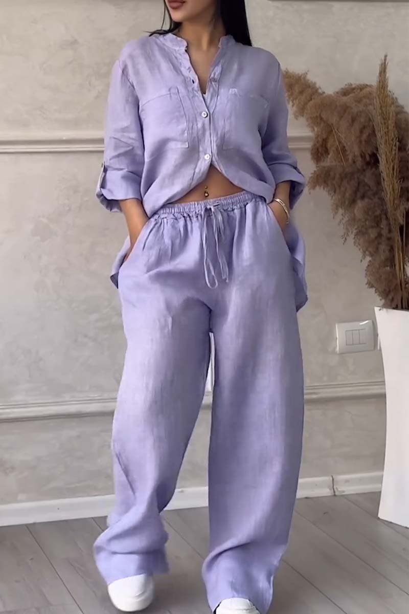 Conjunto Casual de Linho e Algodão – Leveza e Estilo Atemporal