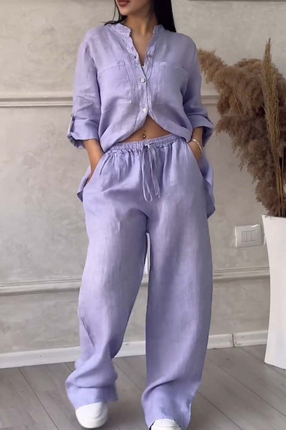 Conjunto Casual de Linho e Algodão – Leveza e Estilo Atemporal