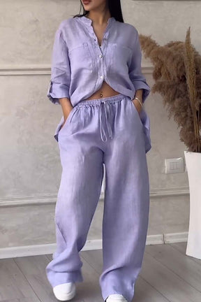 Conjunto Casual de Linho e Algodão – Leveza e Estilo Atemporal