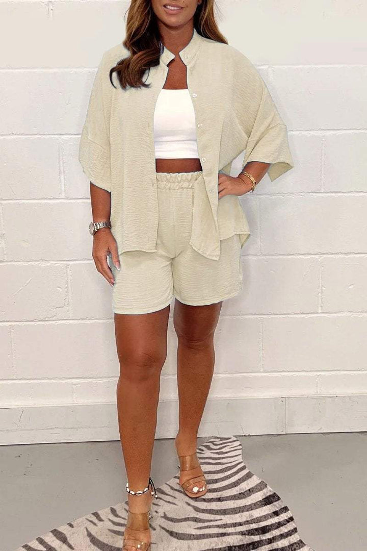 Conjunto de Camisa Casual com Shorts