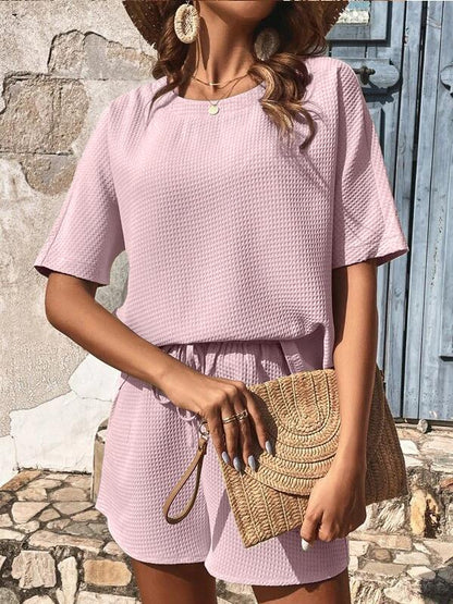 Conjunto de Duas Peças com Camisa de Manga Curta e Shorts - 7