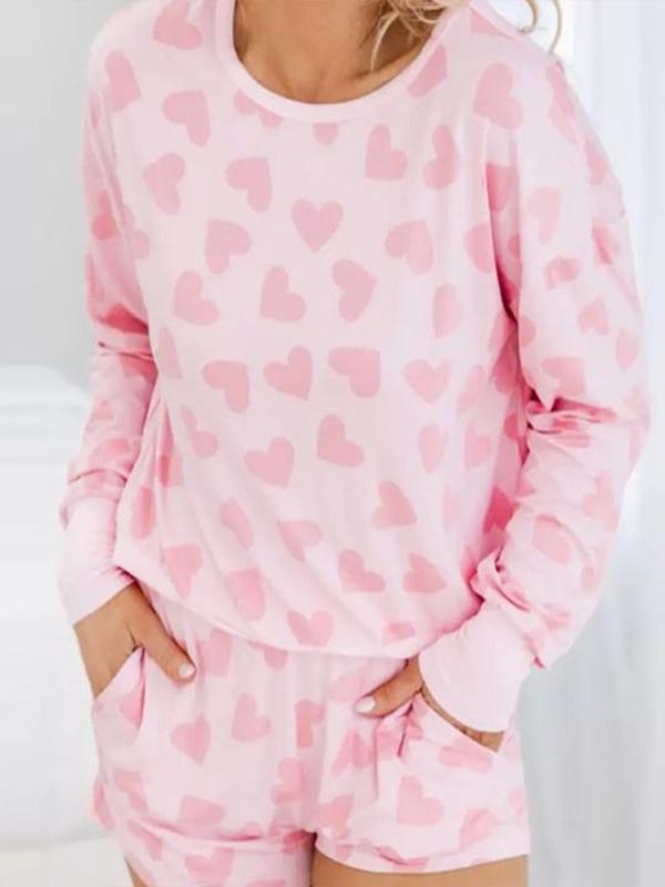 Conjunto de Duas Peças com Estampa de Amor para o Dia dos Namorados