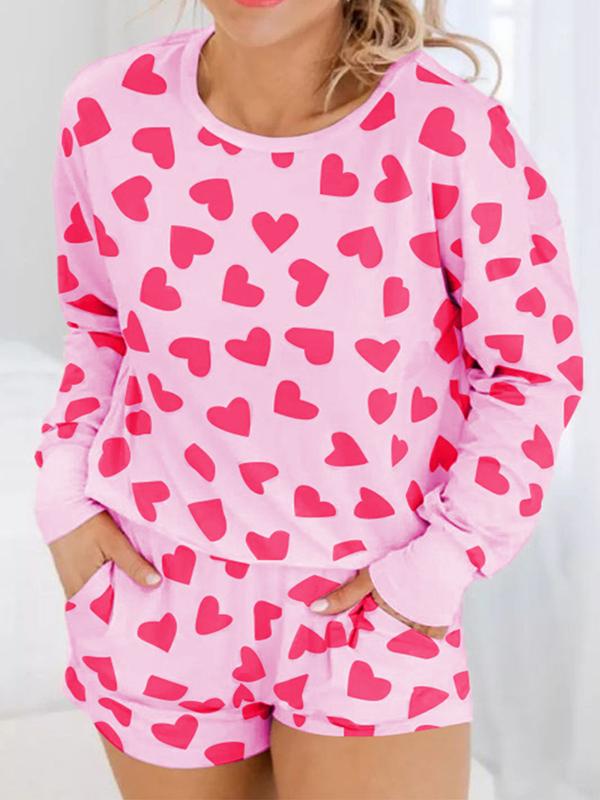 Conjunto de Duas Peças com Estampa de Amor para o Dia dos Namorados