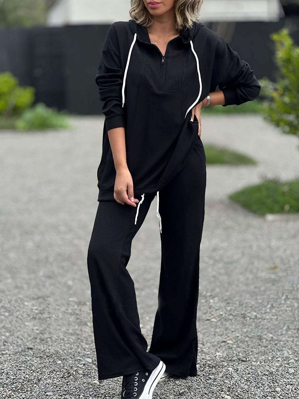 Conjunto Feminino Casual Contrastante - 4