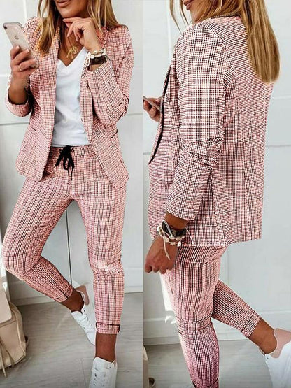 Conjunto Feminino Casual Xadrez