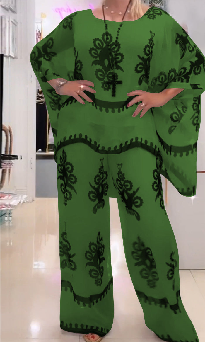 Conjunto Feminino Estampado de Duas Peças