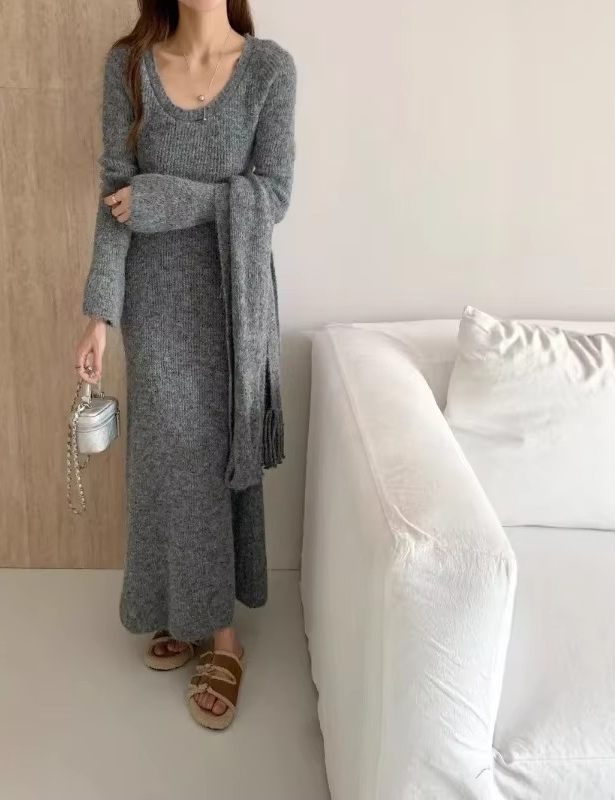 Vestido Feminino Longo de Lã Julie