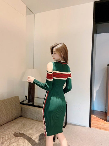 Vestido Feminino de Malha Sabrina