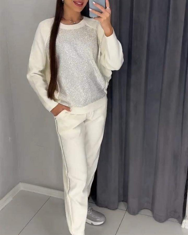 Conjunto Feminino em Malha com Brilho Whitney - 4