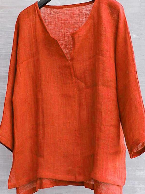Camisa de Linho para o Verão/Praia