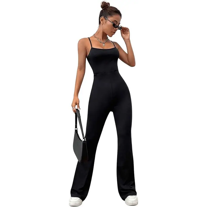 Macacão Legging Barra Flare