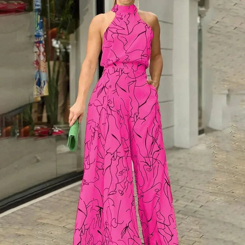 Macacão Feminino Pantalona Gola Alta