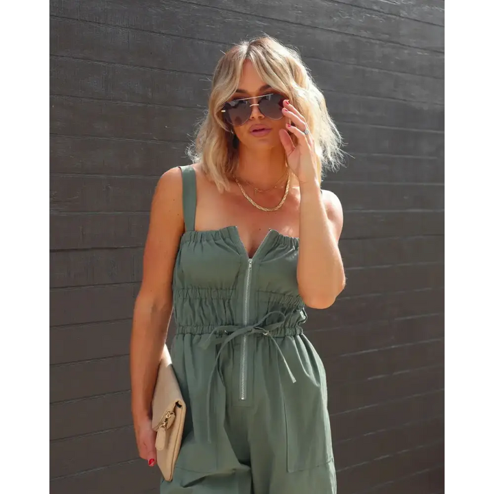 Macacão Sem Manga de Elástico Verão