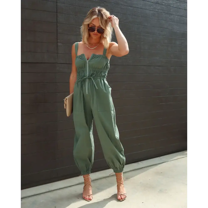 Macacão Sem Manga de Elástico Verão