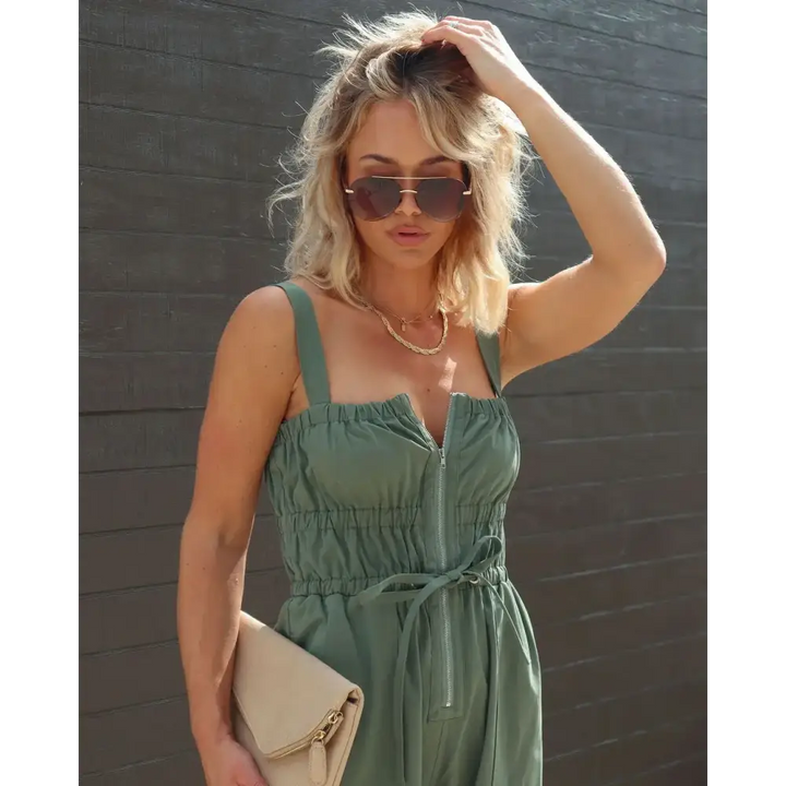 Macacão Sem Manga de Elástico Verão