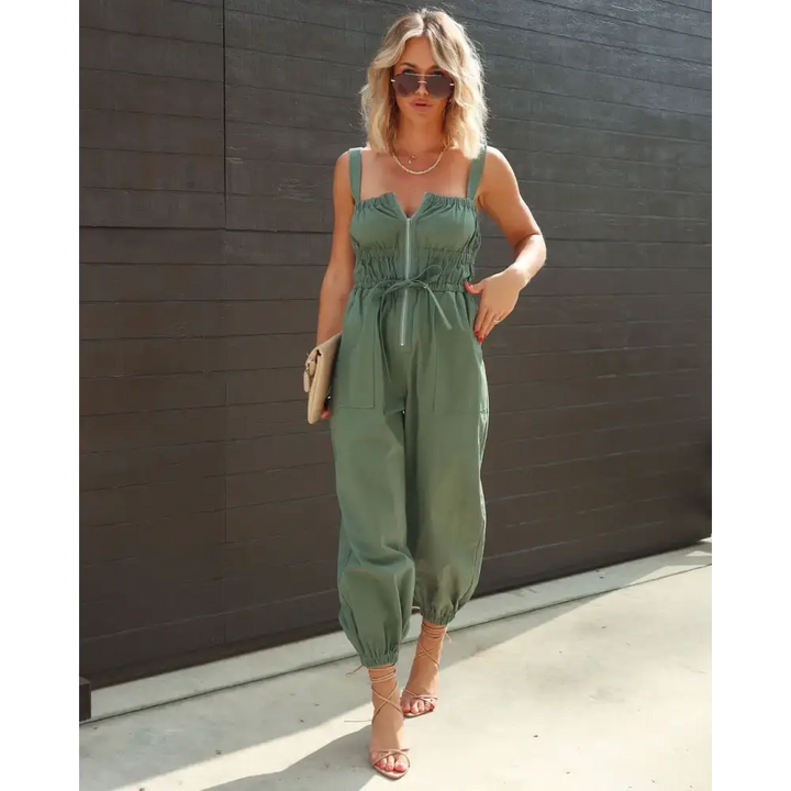 Macacão Sem Manga de Elástico Verão