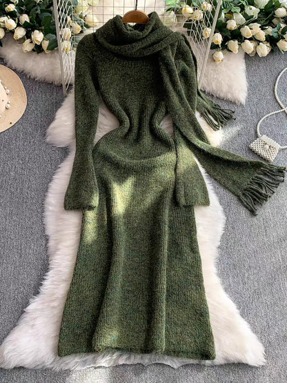 Vestido Feminino Longo de Lã Julie