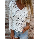Top com Design Vazado e Decote em V